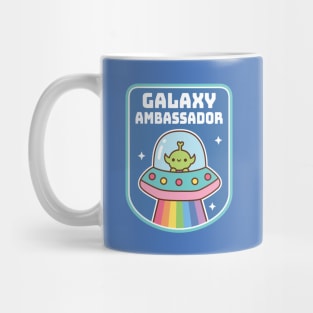 Funny Alien Galaxy Ambassador Badge Mug